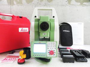 2019年 校正済 Leica ライカ TS15 自動視準 トータルステーション / GEB221 7.4V バッテリー 5個 充電器 管理工具0808TTA