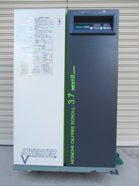 HITACHI 日立 SRL-3.7DVN エアードライヤー内蔵型オイルフリースクロール圧縮機 コンプレッサー 三相200V 50Hz/60Hz
